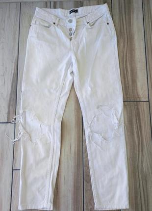 Джинсы женские белые