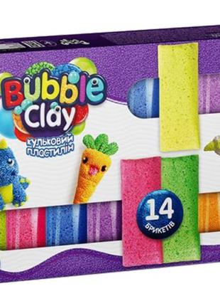 Тесто для лепки bubble clay 14 цветов