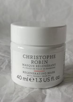 Christophe robin regenerating mask with prickly pear oil восстанавливающая маска для волос, 40 мл