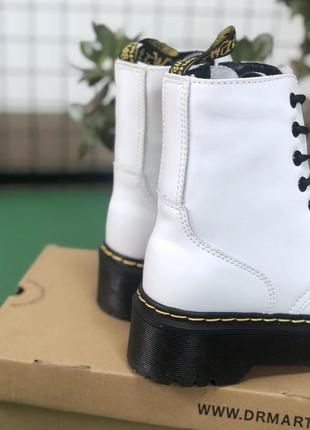 🔥ботинки женские dr. martens jadon white хутро2 фото