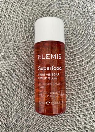 Тонер для обличчя elemis superfood fruit vinegar liquid glow
