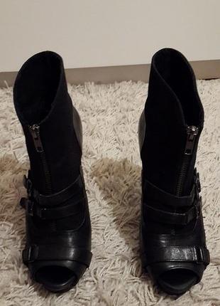 Ботильйони з відкритим носком aldo шкіра