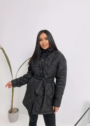 Стёганая куртка-рубашка