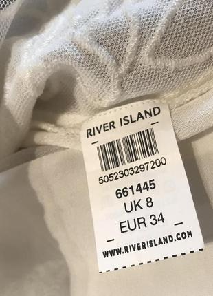 Красивая кружевная блузка river island, p. 34-36/ xs-s8 фото