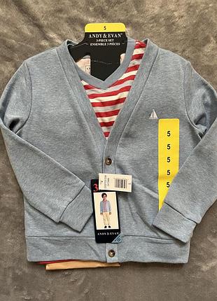 Костюм тройка andy&evan, 4-5 лет. канада