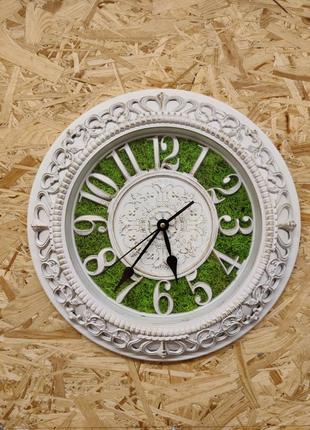 Годинник з еко-мохом 40см1 фото