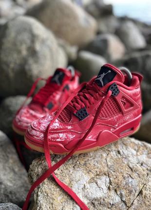 Nike air jordan 4 retro fire red singles day1 фото