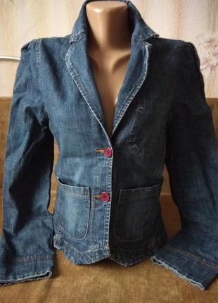 Жакет пиджак деним джинс р 44-46 denimco