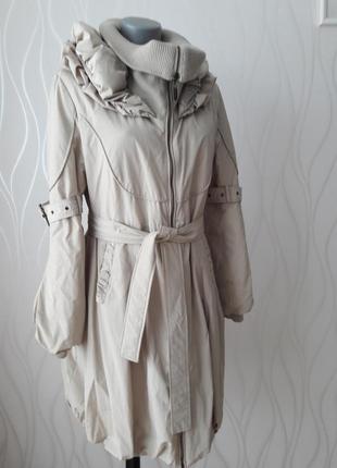 Ідеальне красиве, дуже тепле, миле пальто ніжно бежевого кольору must have