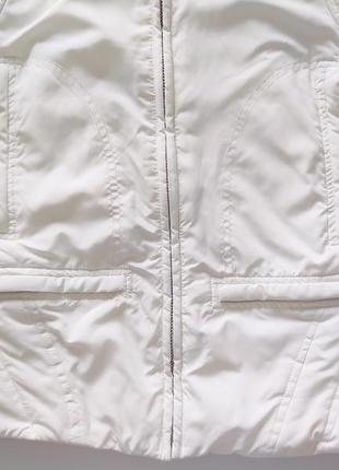S-m біла курточка демісезонна на синтепоні nng casual sportswear4 фото