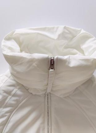 S-m біла курточка демісезонна на синтепоні nng casual sportswear2 фото