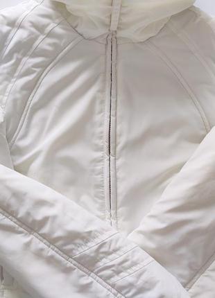 S-m біла курточка демісезонна на синтепоні nng casual sportswear3 фото