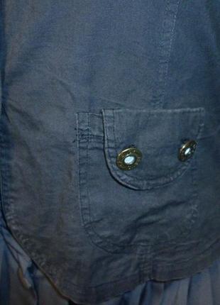 Брендовый легкий жакет женский пиджак короткий приталенный,65% коттон6 фото