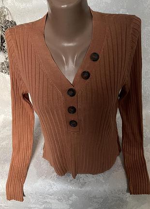 Стильная лёгкая кофточка макаронка