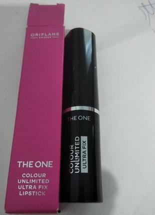 Супер стійка матова помада для губ the one colour unlimited ultra fix3 фото