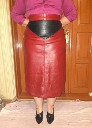 Спідниця/юбка максі 100% шкіра