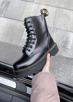 Женские высокие кожаные ботинки dr martens