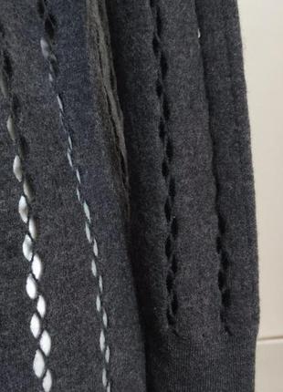 Вовняний светр cos з ажурним візерунком8 фото