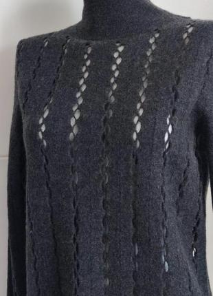 Вовняний светр cos з ажурним візерунком9 фото