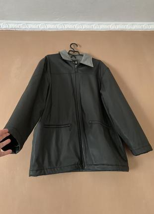 Куртка чорна  великий розмір2 фото