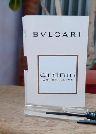 Bvlgari omnia crystalline💥оригінал мініатюра пробник mini 5 мл книжка голка