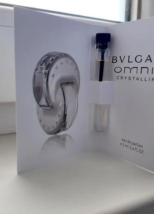 Bvlgari omnia crystalline💥оригинал миниатюра пробник mini 5 мл книжка игла7 фото