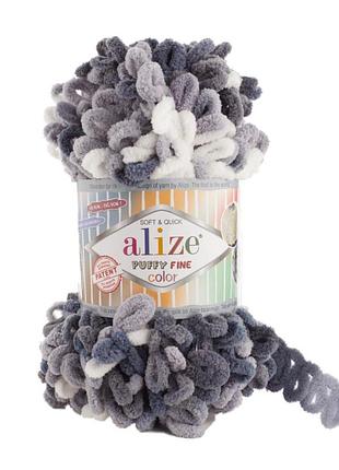 Пряжа alize puffy fine color