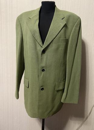 Зелёный хаки пиджак миди пальто унисекс оверсайз2 фото