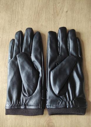 Стильные мужские перчатки из кожзама,  германия.  размер 7.3 фото