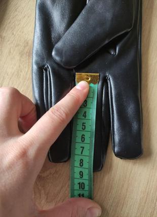 Стильные мужские перчатки из кожзама,  германия.  размер 7.8 фото