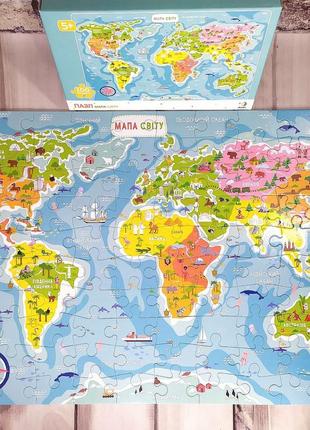 Пазл "мапа світу"1 фото