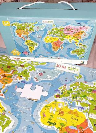 Пазл "мапа світу"2 фото