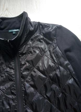 Черная короткая флисовая куртка кофта флиска на молнии батал большой размер стрейч5 фото