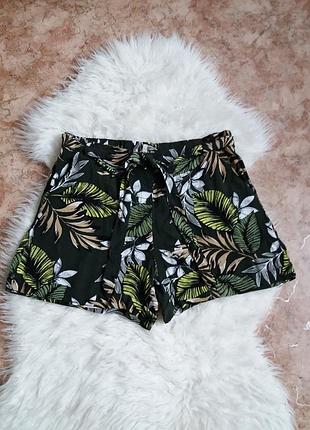 Візкозні шорти в пальмовий принт