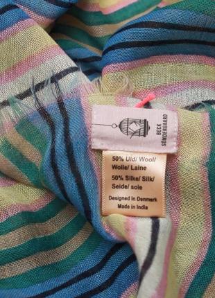 Шерстяной шелковый шарф beck sondergaard