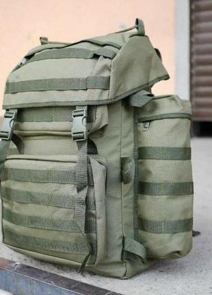 Тактичний рюкзак 80 літрів хакі сумка хаки военный армейский для рыбалки5 фото