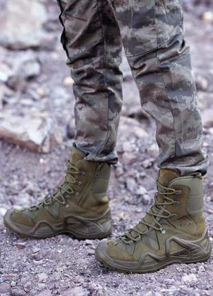 Тактические берцы ботинки боты военные армейские хаки натуральная кожа тактичні берці2 фото