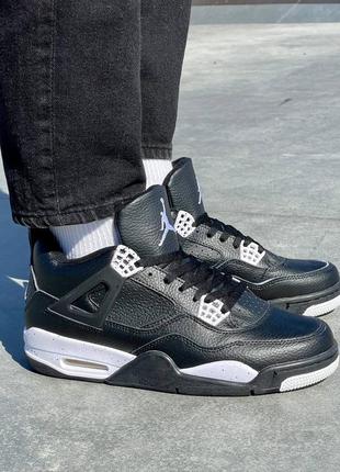 Кросівки nike air jordan 4 retro ‘black oreo’