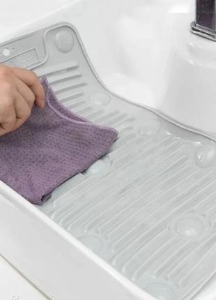 Килимок для ручного прання силіконовий