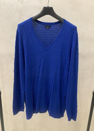 Свитер вязаный tommy logga hilfiger женский синий