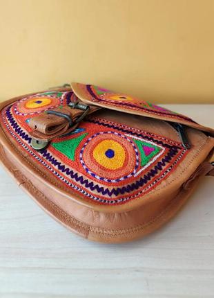 Кожаная сумка индия 6