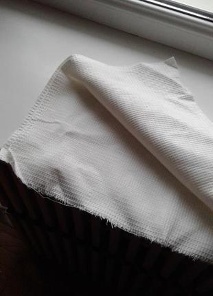 Тканина вафельна білосніжна бавовна заготовки для пошиття рушників вінтаж ссер2 фото