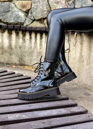 Черевики жіночі dr. martens jadon patent/ботинки женские доктор мартэнс жадон1 фото