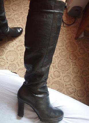 Сапоги carlo pazolini 40 деми кожа ботфорты