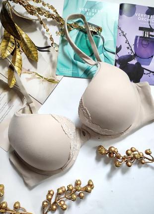 Бюстгальтер victoria's secret original 32d 70d базовий бюст базовый бежевый