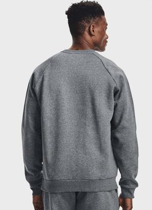 Under armour мужской серый свитшот ua rival fleece crew2 фото