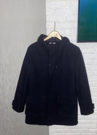 Чоловіча куртка пальто бушлат , демісезонна куртка з пальтової тканини topman, m