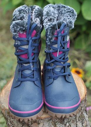 Жіночі зимові утеплені чоботи черевики гумаки bogs arcata stripe boots як sorel як hunter - 388 фото