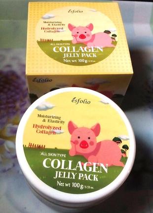 Esfolio collagen shape memory jelly pack 100мл коллагеновая маска желе с эффектом памяти