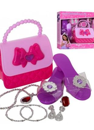 Уцінка. набір аксесуарів сумочка,, туфлі 18 см, прикраси